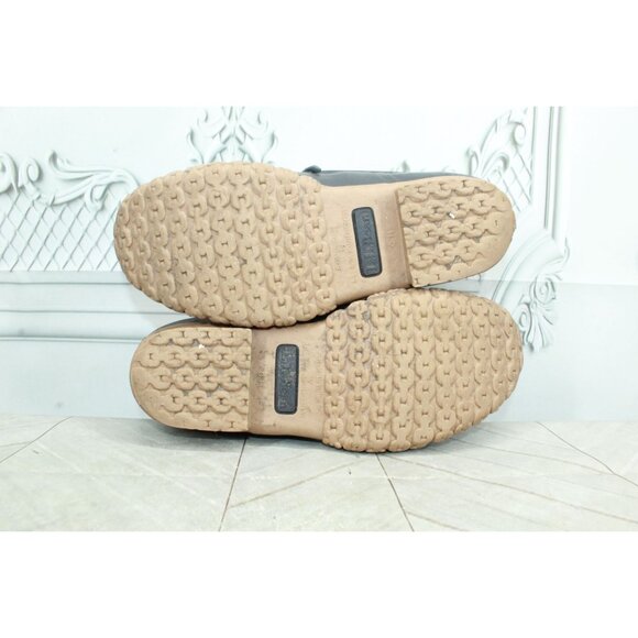 LL Bean Bean Boots Rubber Moc Sherpa Lined Leather Black Size 6 M - Picture 10 of 11